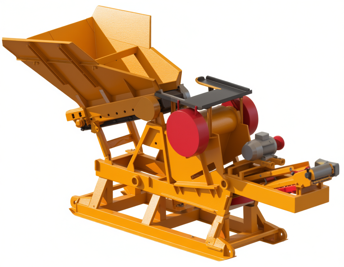 СМД-186-300П Агрегат загрузки и дробления  Q= 50м3/ч  (для строительных отходов на полозьях)